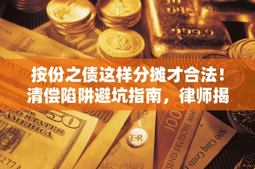 北京按份之债这样分摊才合法！清偿陷阱避坑指南，律师揭秘关键条款