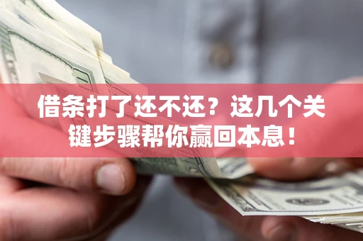 北京借条打了还不还？这几个关键步骤帮你赢回本息！