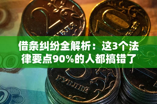 北京借条纠纷全解析：这3个法律要点90%的人都搞错了