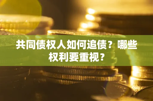 北京共同债权人如何追债？哪些权利要重视？