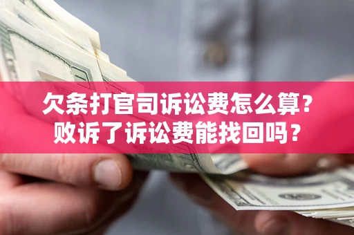 北京欠条打官司诉讼费怎么算？败诉了诉讼费能找回吗？