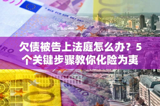 北京欠债被告上法庭怎么办？5个关键步骤教你化险为夷